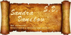 Sandra Danilov vizit kartica
